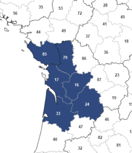 Région Nouvelle Aquitaine, fontaine à eau pour entreprise