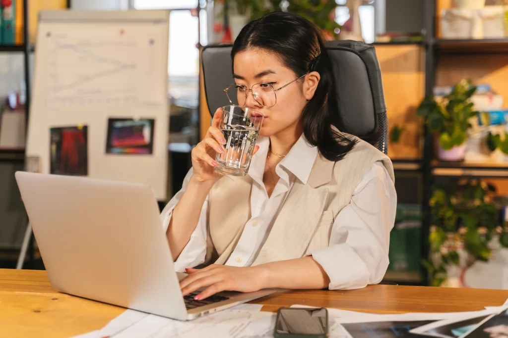 hydratation au bureau